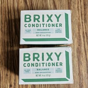 Brixy  Conditioner Bar Mint Eucalyptus 2 PACK New 4oz × 2